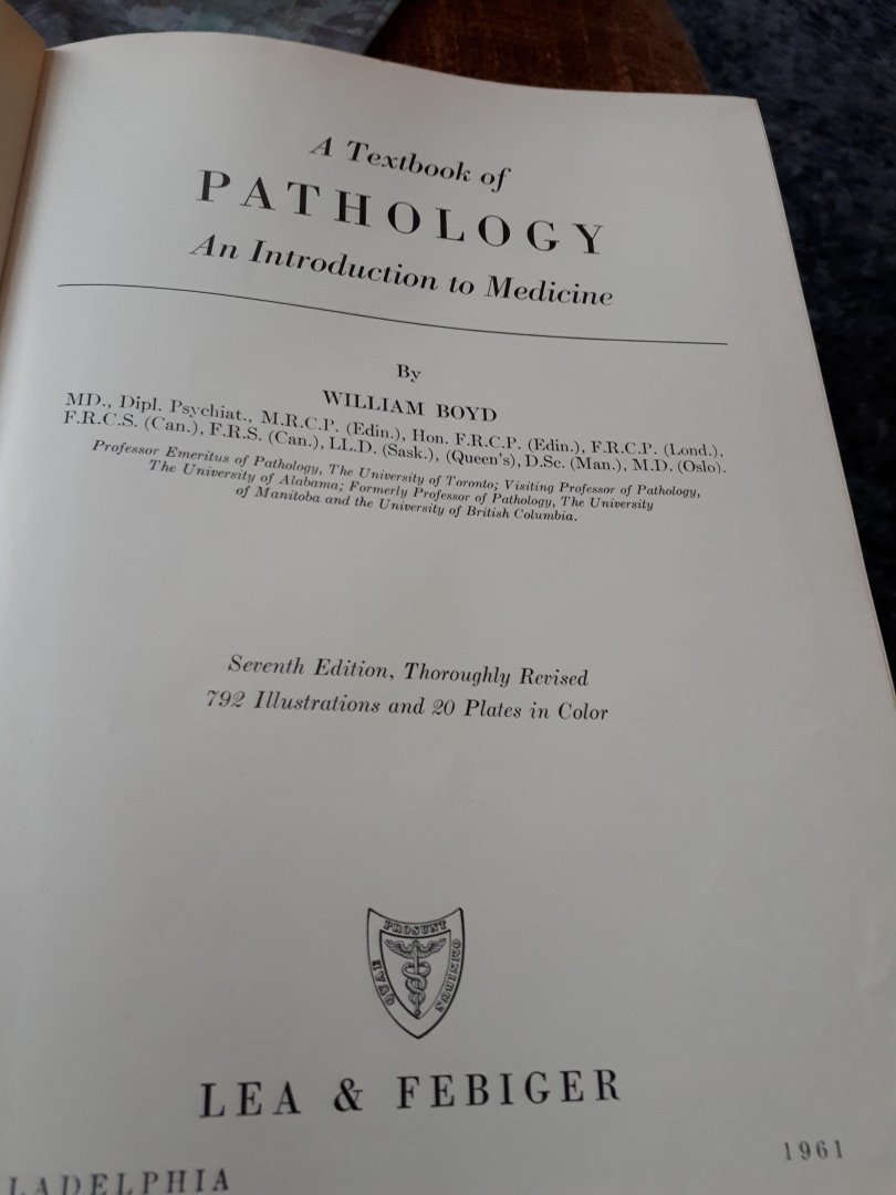 Boyd - Textbook of pathologie
