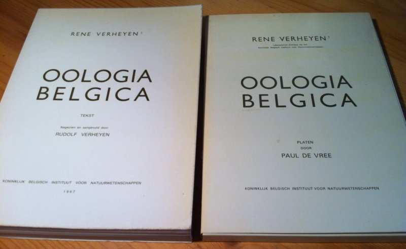 Verheyen, Rudolf & Paul de Vree - Oologia Belgica
