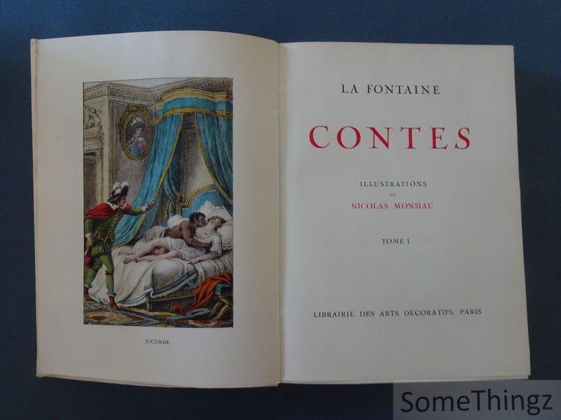 Jean de la Fontaine et Nicolas Monsiau (ills.). - Contes. illustrations par Nicolas Monsiau. Tome 1.