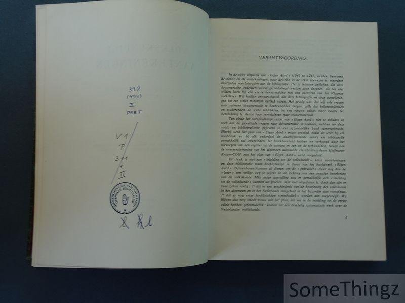 Peeters, K.C.. - Volkskundige aantekeningen: nota's en bibliografie bij "Eigen aard".