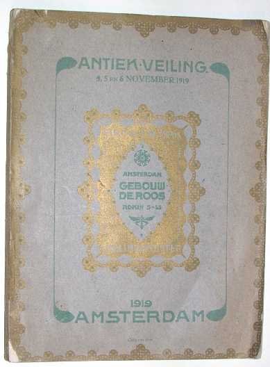 Catalogus - Catalogus van antiquiteiten, oude schilderijen, paarlsnoer en zilverwerk etc.