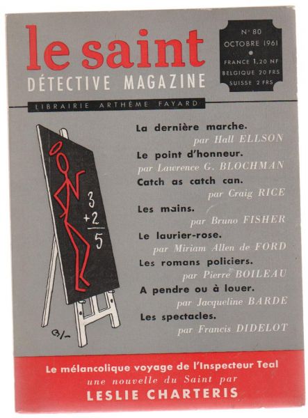 Fischer,Bruno e.v.a. - Le Saint magazine no.80 octobre 1961