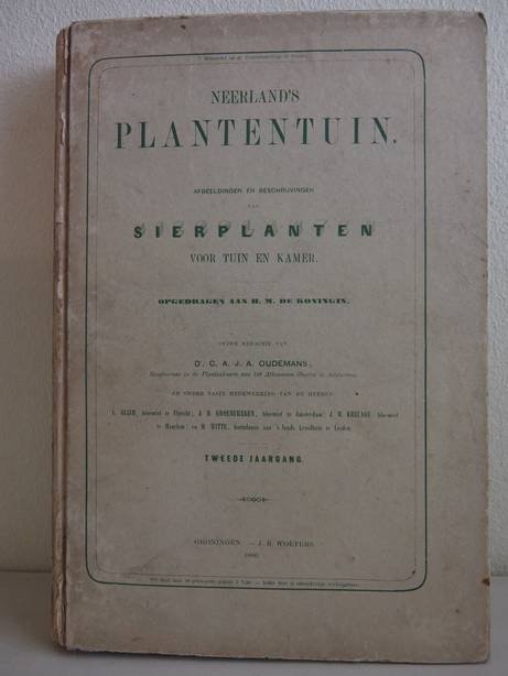 Oudemans, C.A.J.A. (red.). - Neerland's plantentuin. Afbeeldingen en beschrijvingen van sierplanten voor tuin en kamer. Tweede deel.