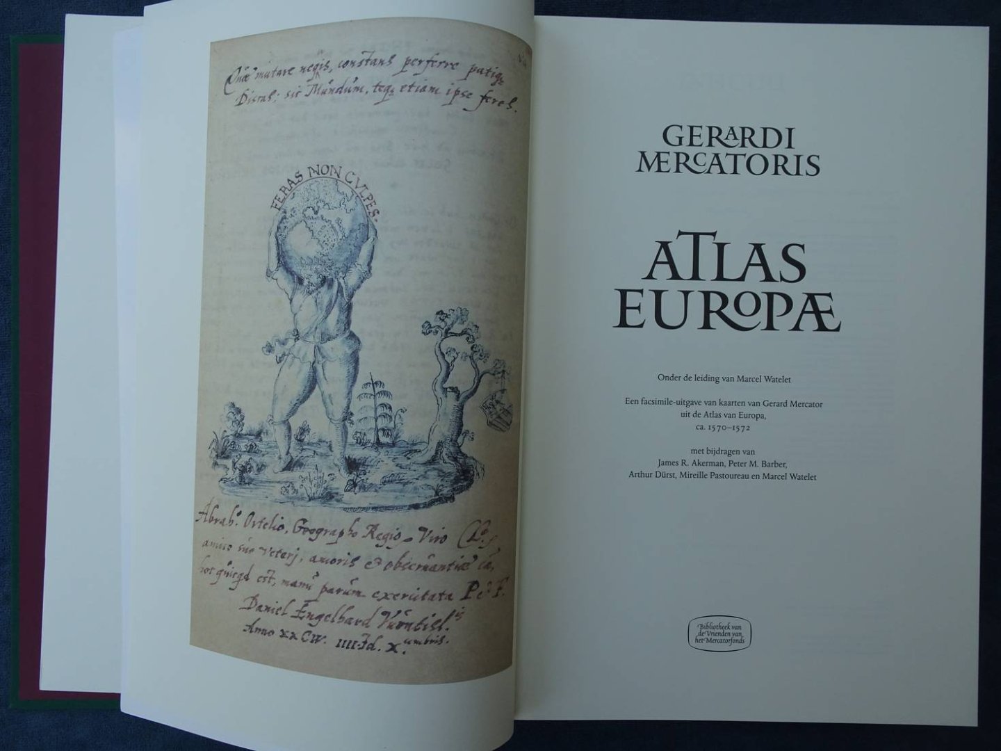 Mercatoris, Gerardi & Marcel Watelet. - Atlas Europae. Een facsimile-uitgave van kaarten van Gerard Mercator uit de Atlas van Europa, ca. 1570-1572.