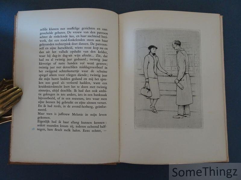 Karel van de Woestijne (tekst) en J. Gorus (ills.) en Jos. Leonard (typografie) - Verhalen - versierd met 4 droge naaldetsen door P. Gorus. [269 van 1000 exemplaren.]