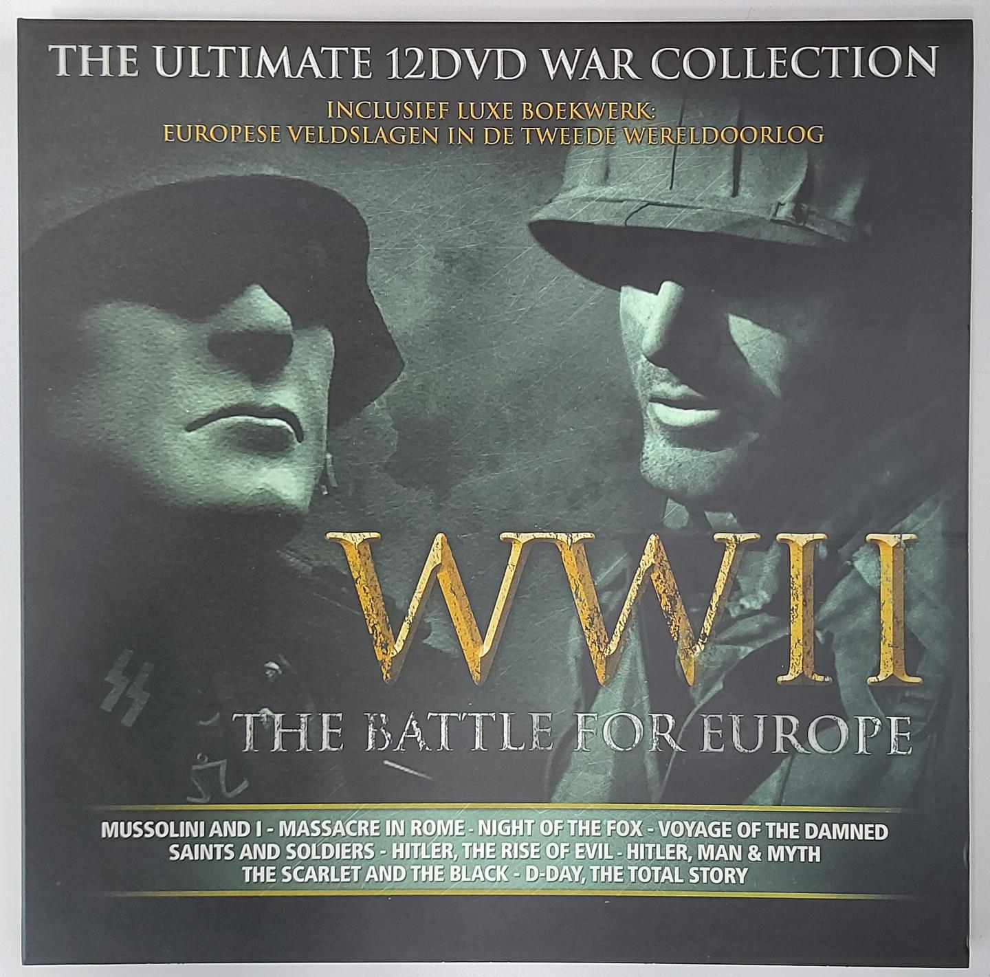 Duinen, Tjerk van - WW II. The battle for Europe. The ultimate 12DVD war collection (Boek + 12 DVD's)