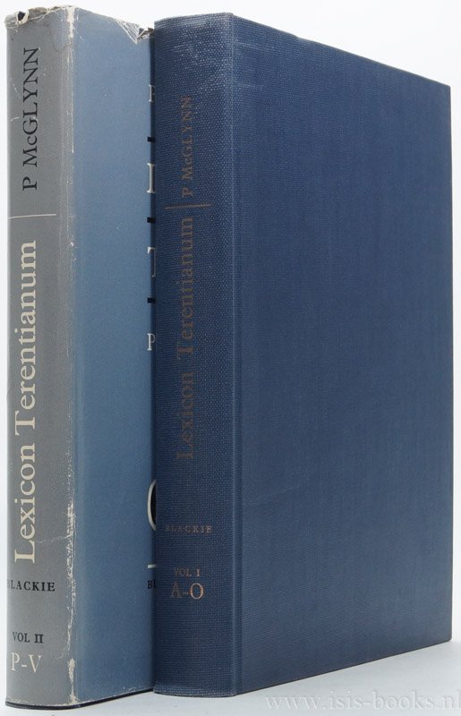 TERENTIUS, MCGLYNN, P. - Lexicon Terentianum. Complet in 2 volumes.