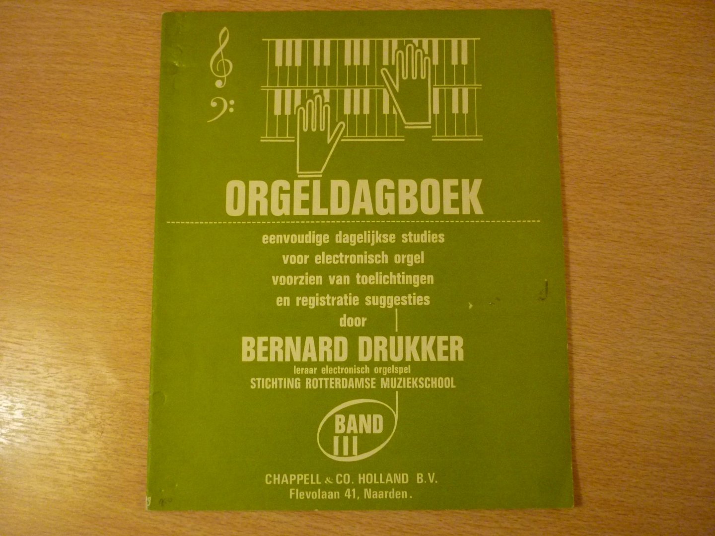 Drukker; Bernard - Orgeldagboek; eenvoudige dagelijkse studies voor orgel; voorzien van toelichtingen en registratie suggesties