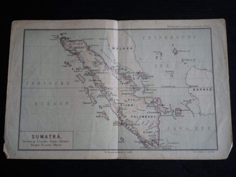  - Oude kaart Sumatra