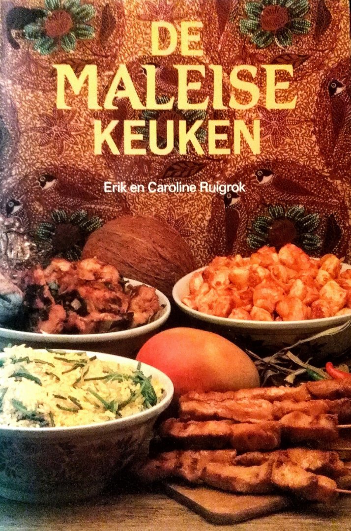 Ruigrok , Erik . & Caroline Ruigrok . [ isbn 9789062915491 ] - De Maleise Keuken . ( De Maleise keuken heeft overeenkomsten met de Indonesische zoals die hier bekend is . ) Maar ook een groot aantal verschillen. Bereidingswijzen, kruiden e.d. zijn beïnvloed door de verschillende bevolkingsgroepen, Chinezen,  -