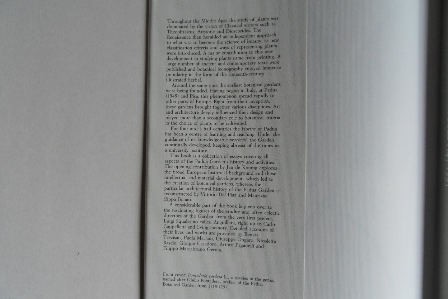 Minelli, Alessandro (editor). - The Botanical Garden of Padua 1545 - 1995.