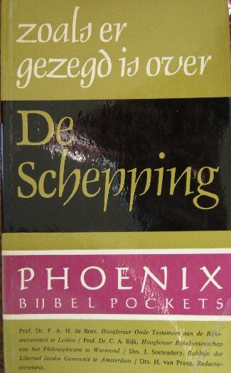 RED. - Zoals er gezegd is over De Schepping. Phoenix bijbelpockets nr. 1.
