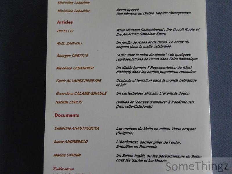 aut. div. / Geneviève Calame-Griaule (edit.). - Diable(s).