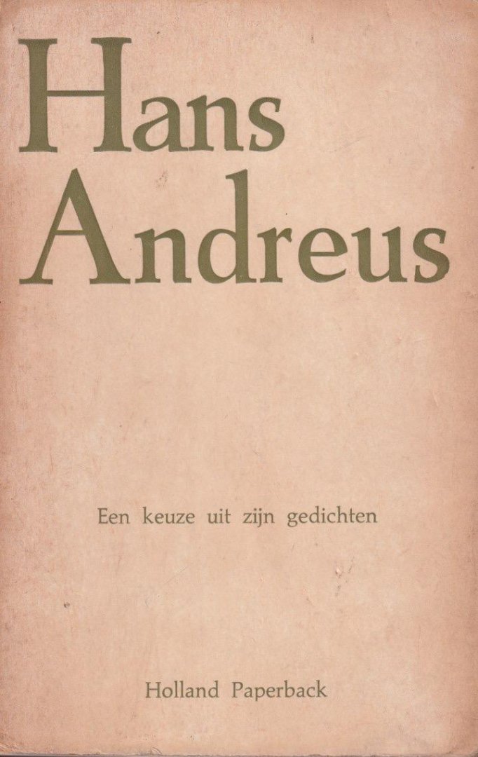 Andreus, Hans - Een keuze uit zijn gedichten