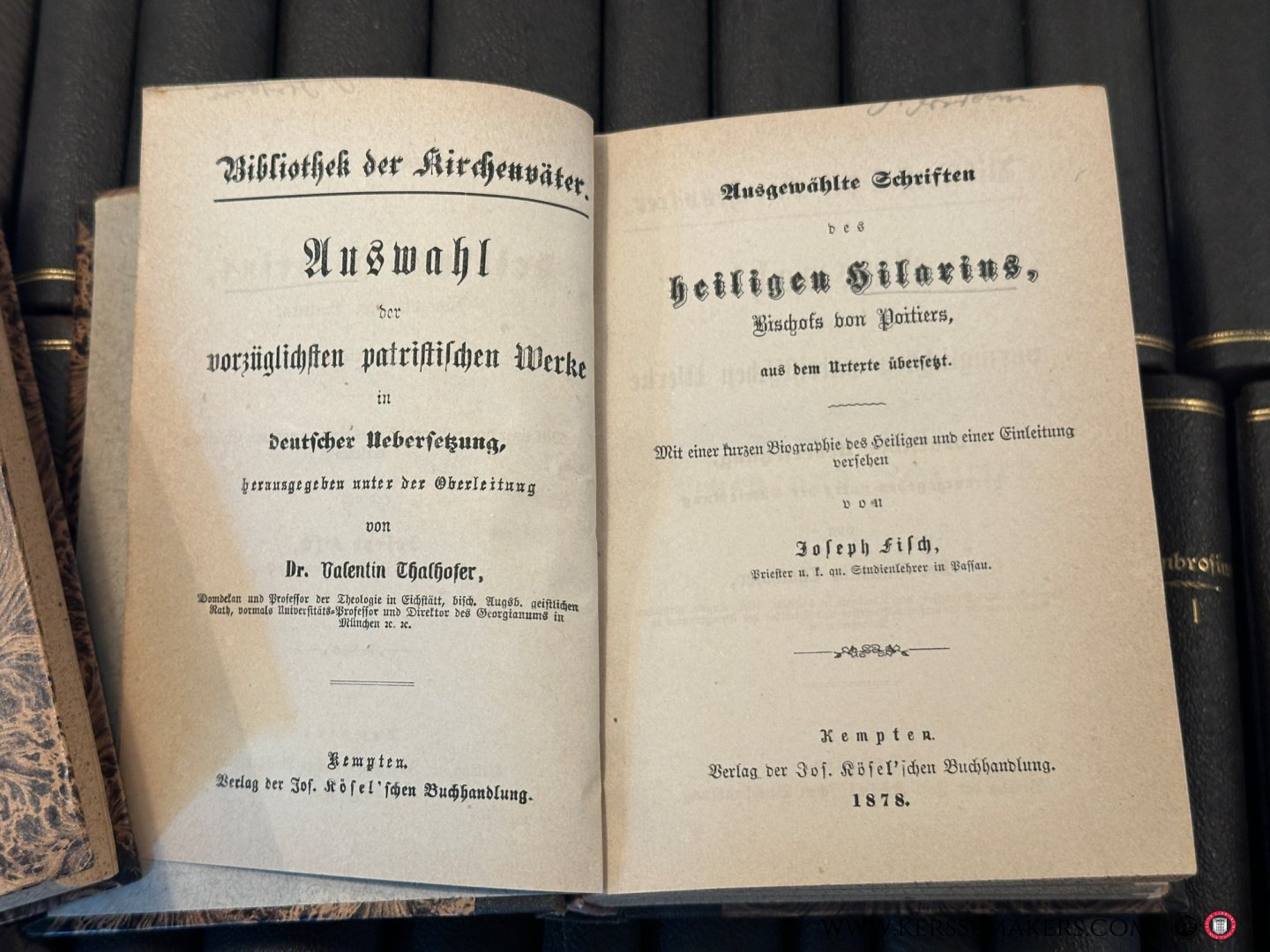 Gallhofer, Valentin / Widén, M. M. / Reichmann, J. / Möhler, J. (Hrsg.). - Bibliothek der Kirchenväter. Auswahl der vorzüglichsten patristischen Werke in deutscher Übersetzung. [63 volumes of the series].