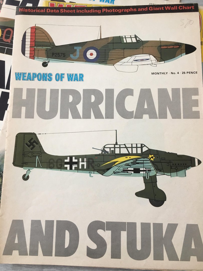 Redactie - Weapons of war No 4; Hurricane And Stuka, No6; Albatros And Camel, No1; ME109E verus Spitfire, no5; panzer 111 And Crusaders, No2; mustang And me, No3; Lancaster, No9; Sherman And Panther.
