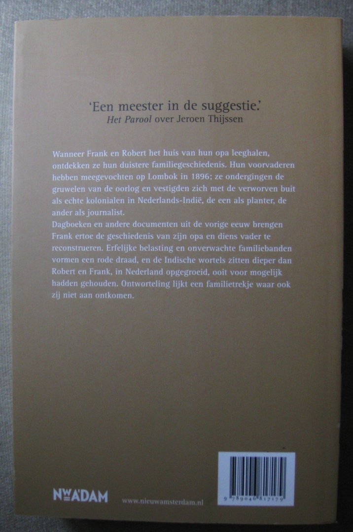Thijssen, Jeroen - Solitude   -  Een Indische familiegeschiedenis