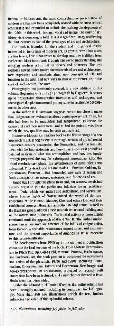 Arnason, H.H. - History of Modern Art, Painting, Sculpture, Architecture, Photography