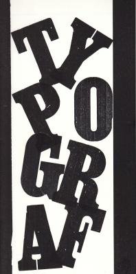 BINSBERGEN, Jaap - Typograf. Aanbieding restanten drukletters: 'What you see is what you get '. (Letterproef).