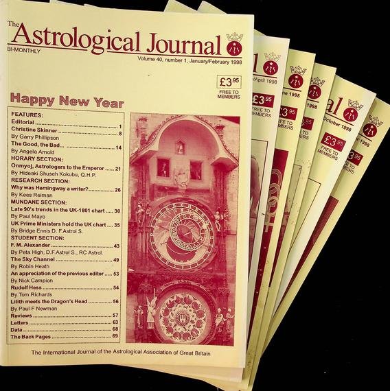  - The Astrological Journal vol. 40(1998)