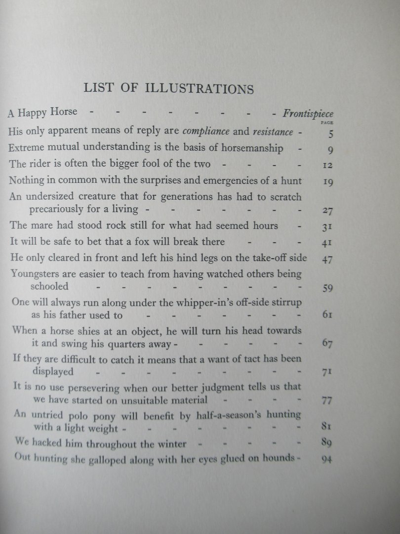 Goldschmidt, S.G. Lieut Col. - The Fellowship of the horse