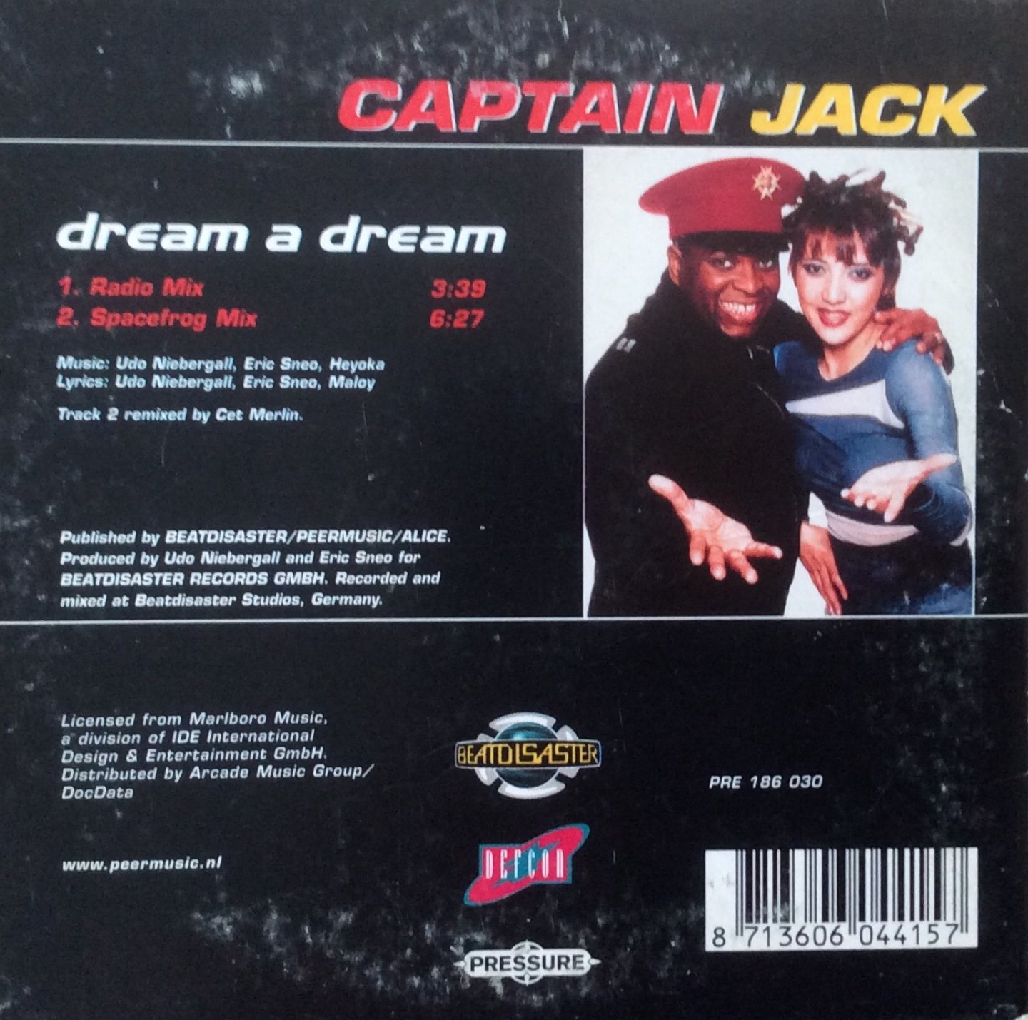 Captain Jack - Dream a Dream (radio mix & Spacefrog mix). Captain Jack