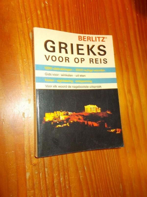 red. - Berlitz Grieks voor op reis.