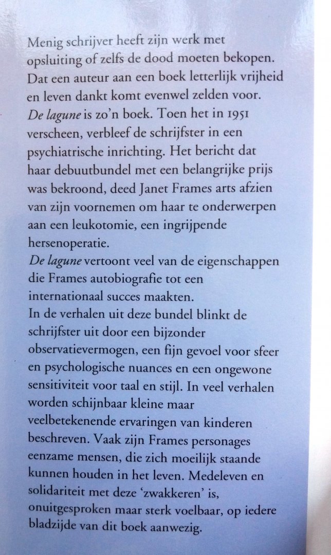 Frame, Janet - De lagune en andere verhalen