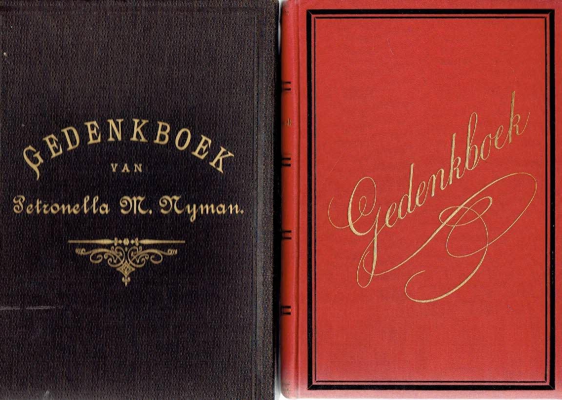GEDENKBOEK - Gedenkboek van [Petronella M. Nijman].