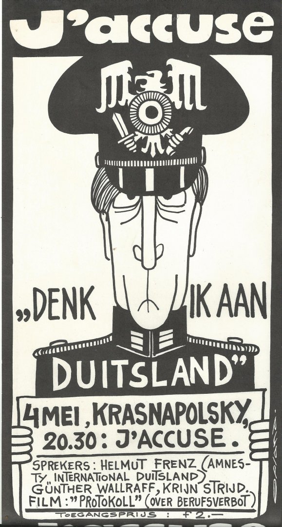 Opland (ps. Rob Wout) - J' Accuse "Denk ik aan Duitsland" 4 mei 20.30 Krasnapolsky