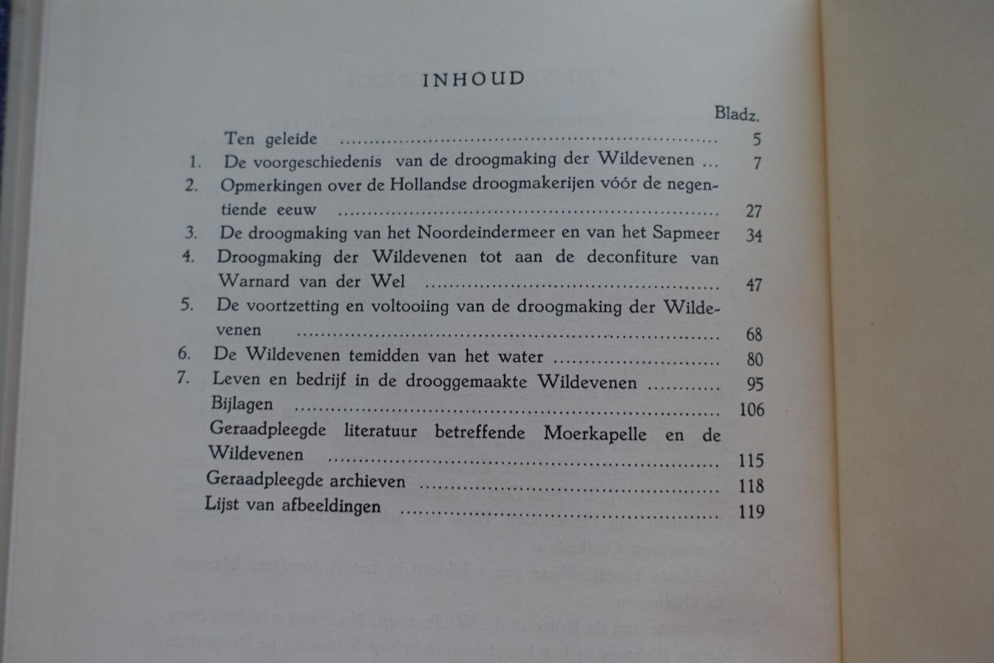 Jong, C. de - De droogmaking van de wildevenen in Schieland (Zuid-Hollandse studiën deel VI=6)