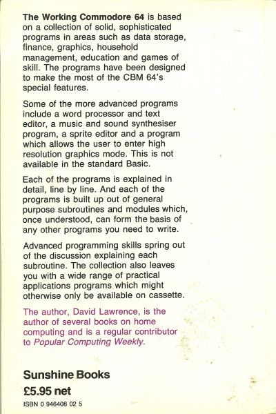 Lawrence, David - The working Commodore 64 / A library of practical subroutines and programs