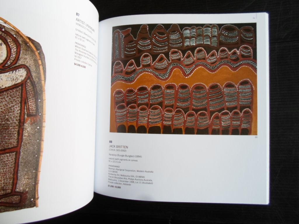Catalogus Mossgreen Auctions - Australian Indigenous & Oceanic Art,  featuring works from the Helen Read Collection