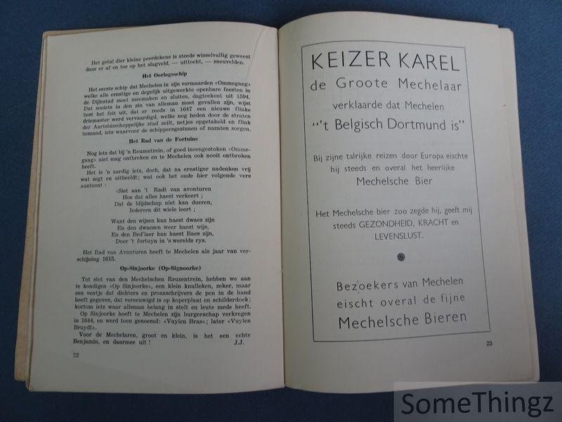 N/A. - Jubelfeesten van O.L. Vrouw van Hanswijk 988-1938. Officieel programma.