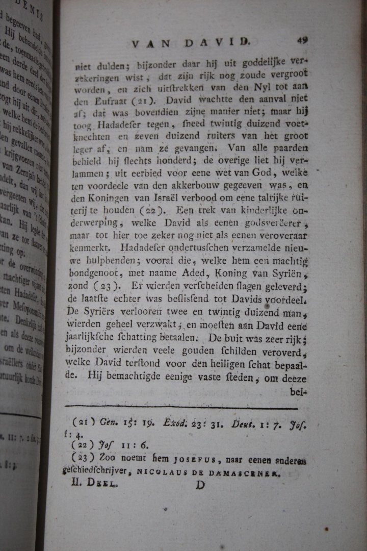 Ewald, J.L. - De geschiedenis, lotgevallen en het karakter van David. Door J.L. Ewald, eerste en tweede deel