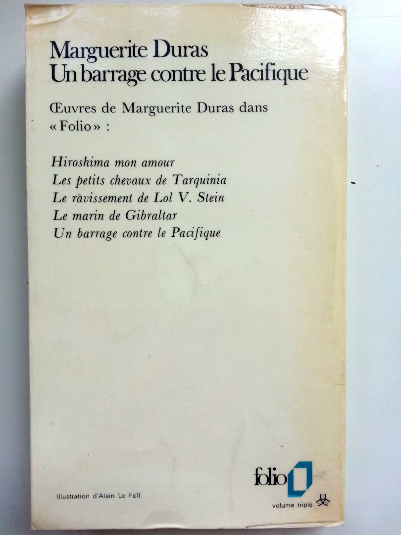 Duras, Marguerite - Un barrage contre le Pacifique (Ex.1) (FRANSTALIG)