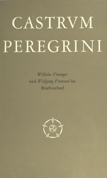 Fraenger, Wilhelm. - Wilhelm Fraenger und Wolfgang Frommel im Briefwechsel 1947-1963. Im Anhang 18 Briefe Wilhelm Fraengers an Wolfgang Frommel, Percy Gothein und Benno Schwabe aus den Jahren 1933-1937. Castrum Peregrini 39. Jahrgang 1990 - Heft 191 - 192.