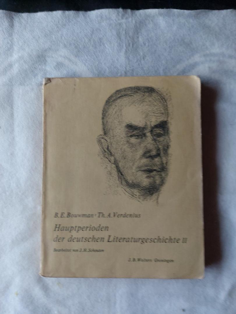Bouwman, b.E. & Verdenius, Th.A. - Hauptperioden der deutschen Literaturgeschichte. Zweiter Band