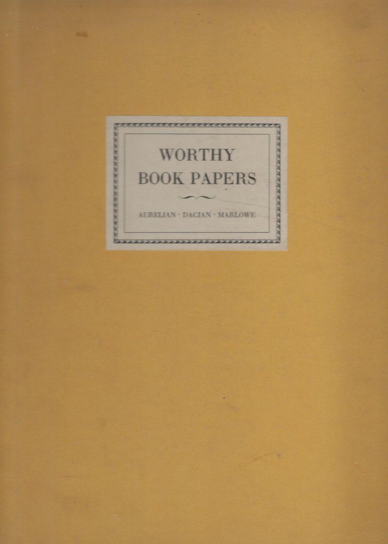 GEIST, Ellsworth - Worthy book papers