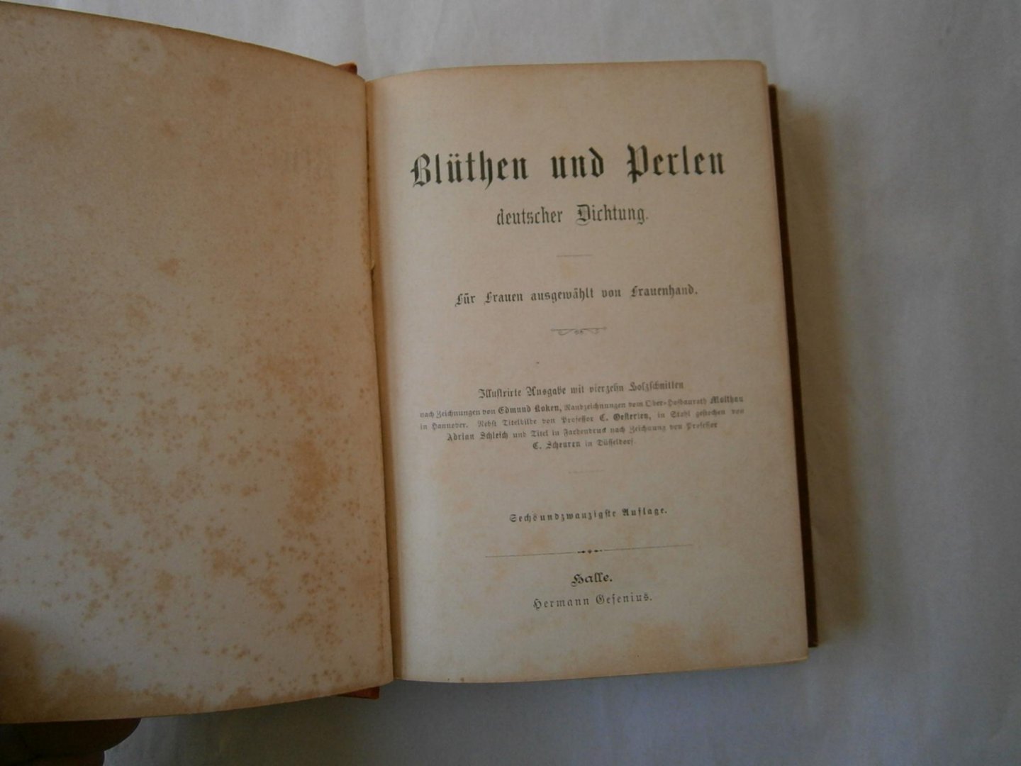 Unknown Author - Blüthen und Perlen, Deutsche Dichtung für Frauen ausgewahlt von Frauenhand