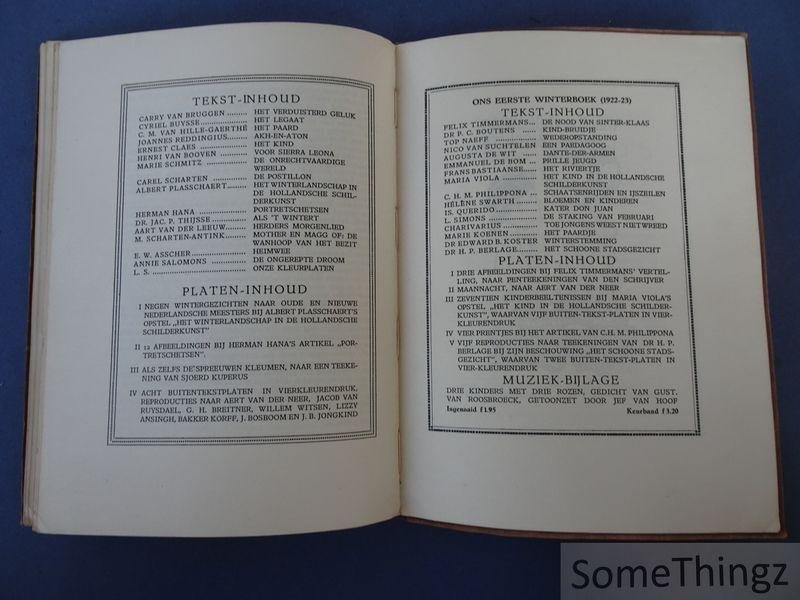 Div. aut. - Winterboek van de Wereldbibliotheek 1923-24.
