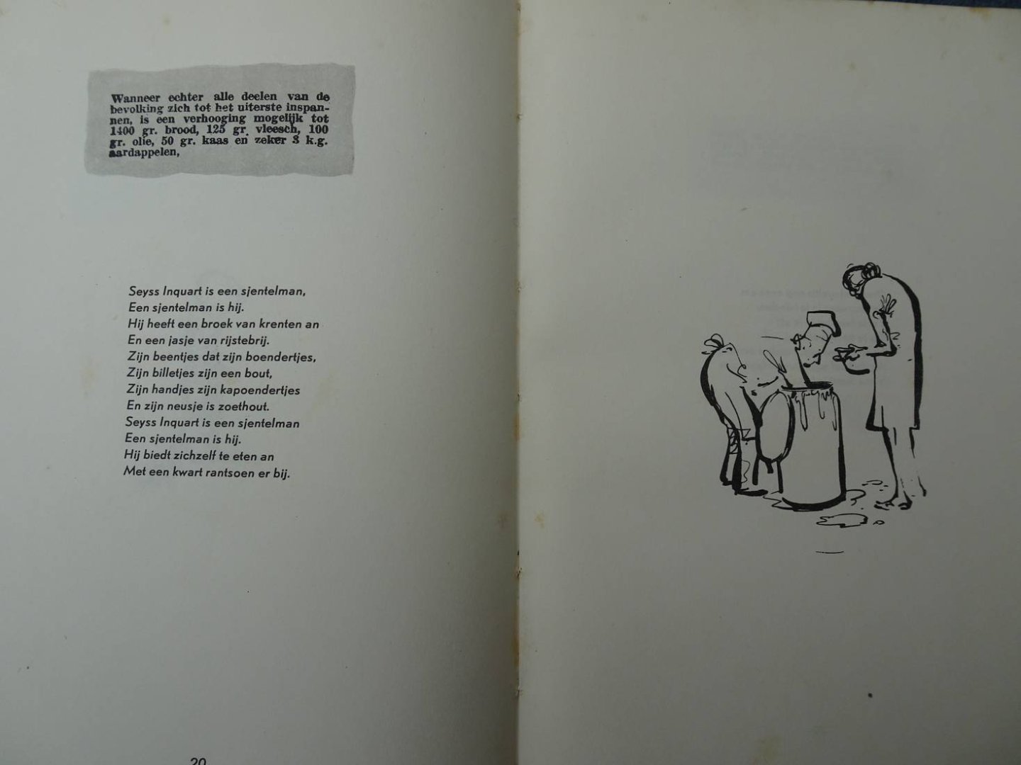 Handje Plak. - Wat straks? Handje Plak antwoordt Seyss Inquart op zijn rede van 3 januari 1945.