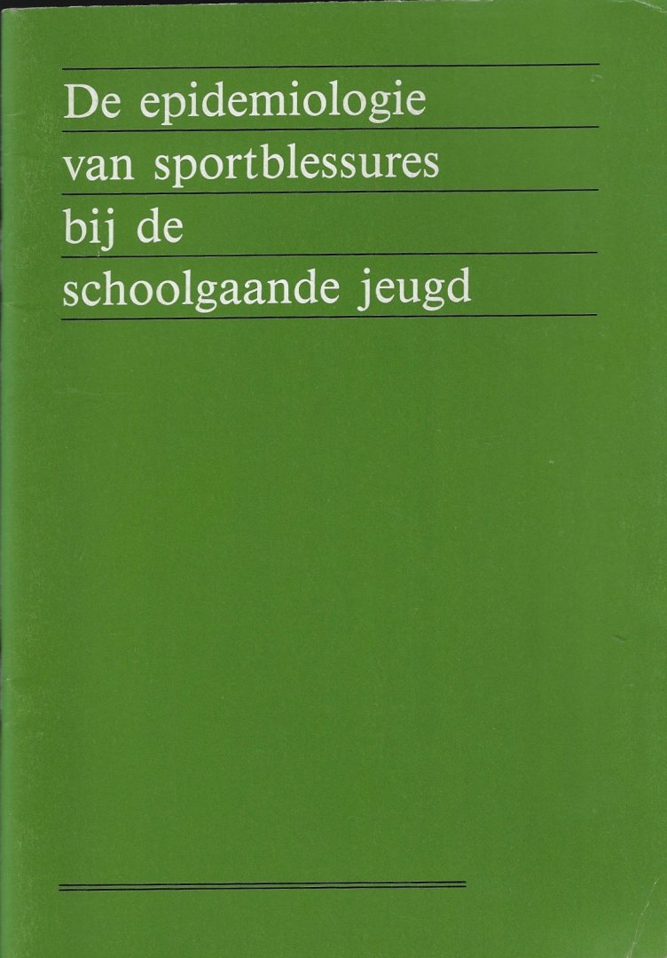 Verbeek, A.L.M. / Postma, M.A. / Backx, F.J.G. - De epidemiologie van sportblessures bij de schoolgaande jeugd
