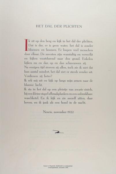 Nescio. - Het dal der plichten.