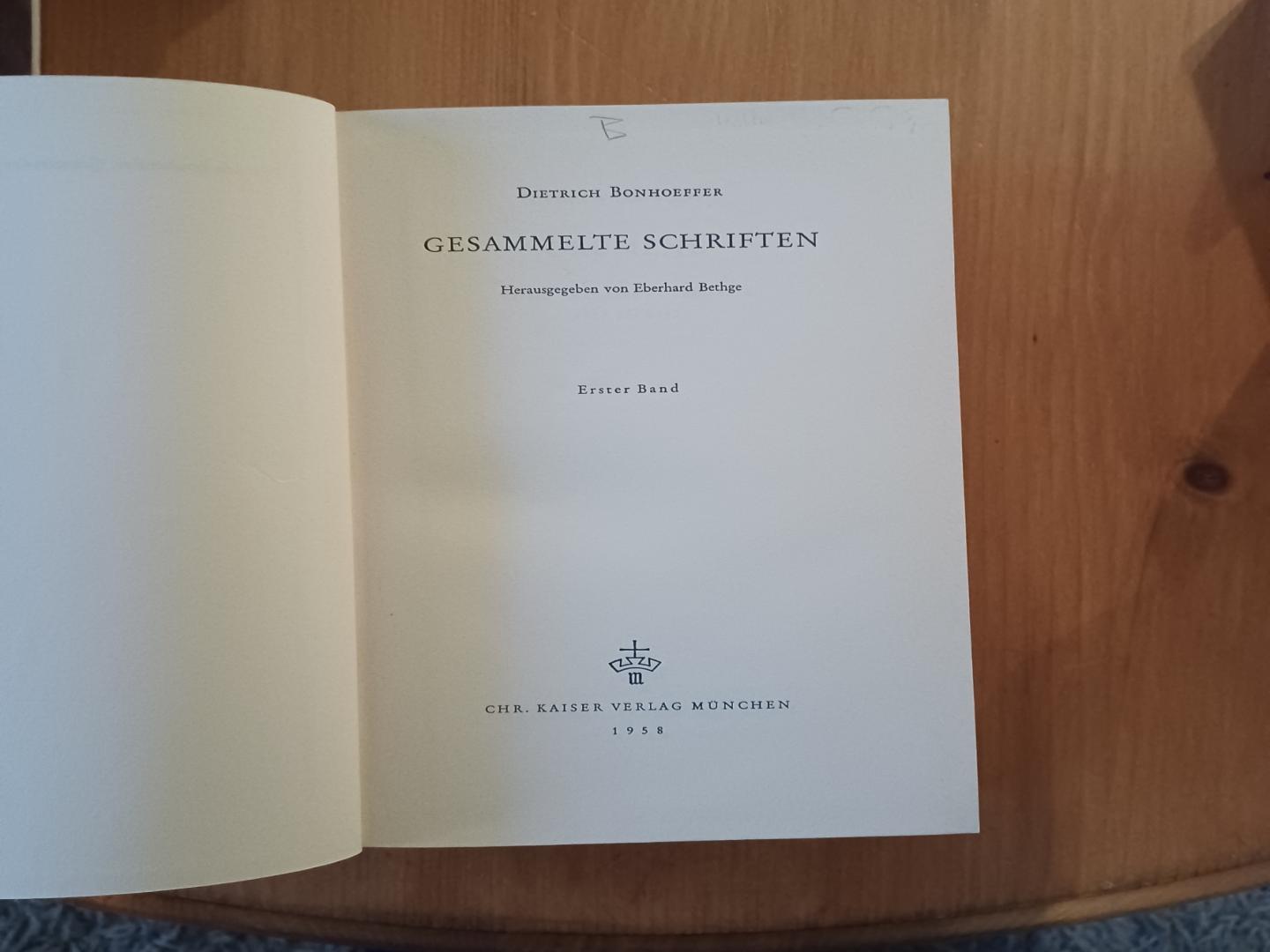 Bonhoeffer, Dietrich / Bethge, Eberhard - Gesammelte Schriften, Erster Band - Ökumene