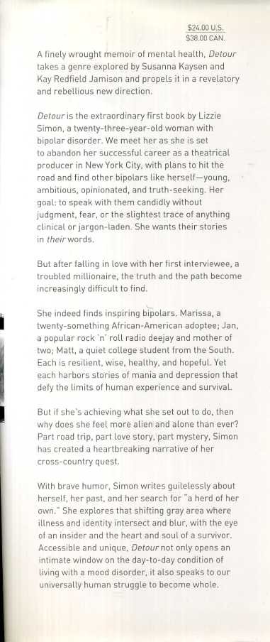 Simon, Lizzie - Detour. My Bipolar Road Trip In 4-D.