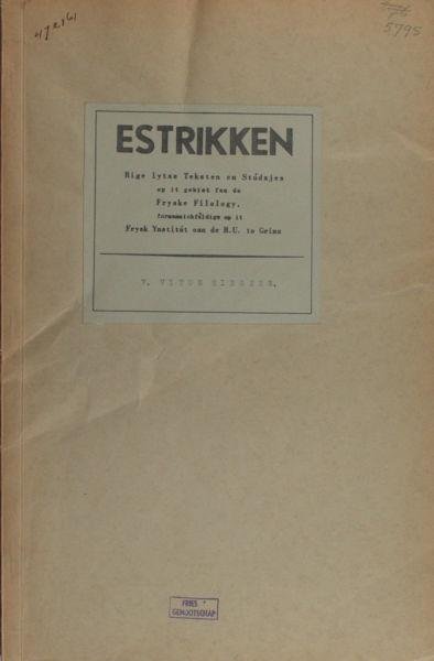 Kalma, J.J., J.R. Brouwer & Chr. Stapelkamp. - Vitus Ringers.