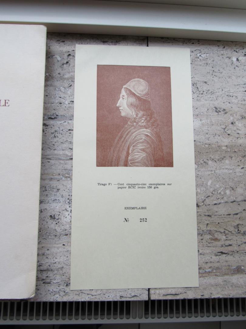Pina, Martins J. de - Jean Pic De La Mirandole: Un Portrait Inconnu de l`Humaniste. Une Edition Tres Rare de Ses Conclusiones