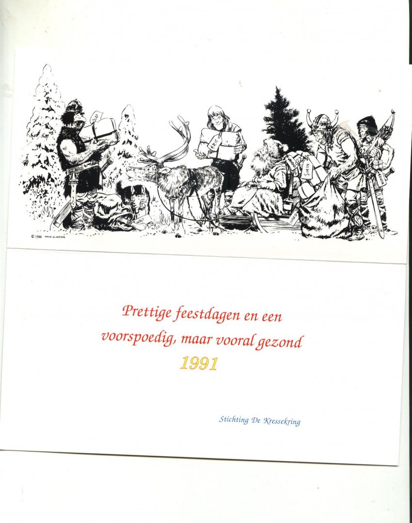 Kresse,Hans G. - kaart stichting de Kressekring 1991