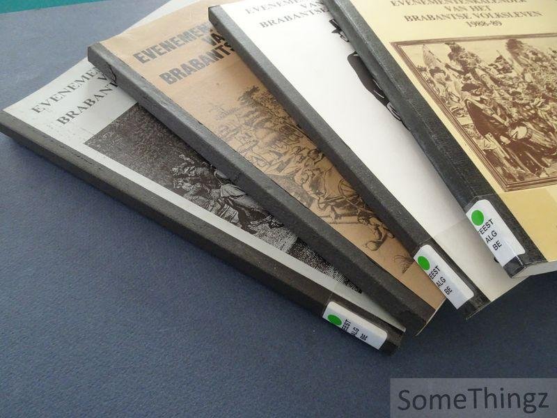 Marina Camps, Ria Schepmans en Guy Cobbaert (samenst.). - Evenementenkalender van het Brabantse volksleven 1981-1988. [4 vol.]